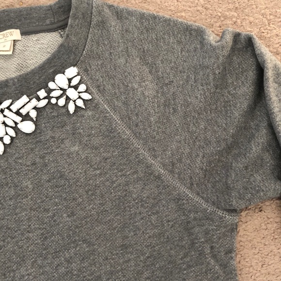 J Crew Factory Embellished Sweatshirt - Picture 3 of 5